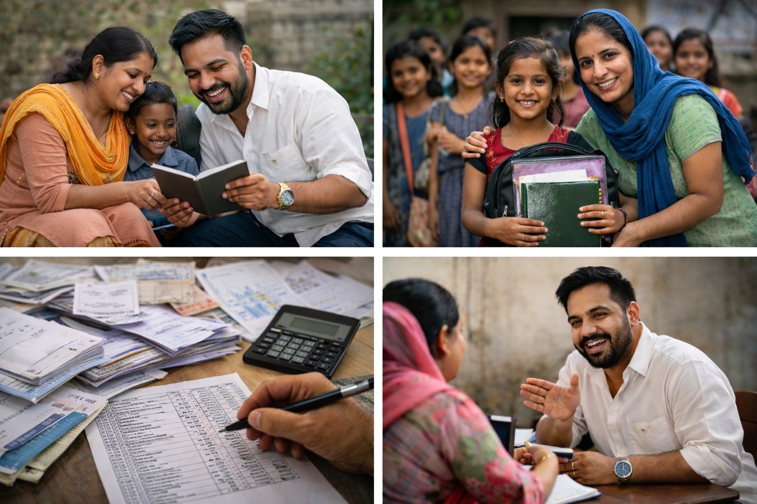 Our team managing projects